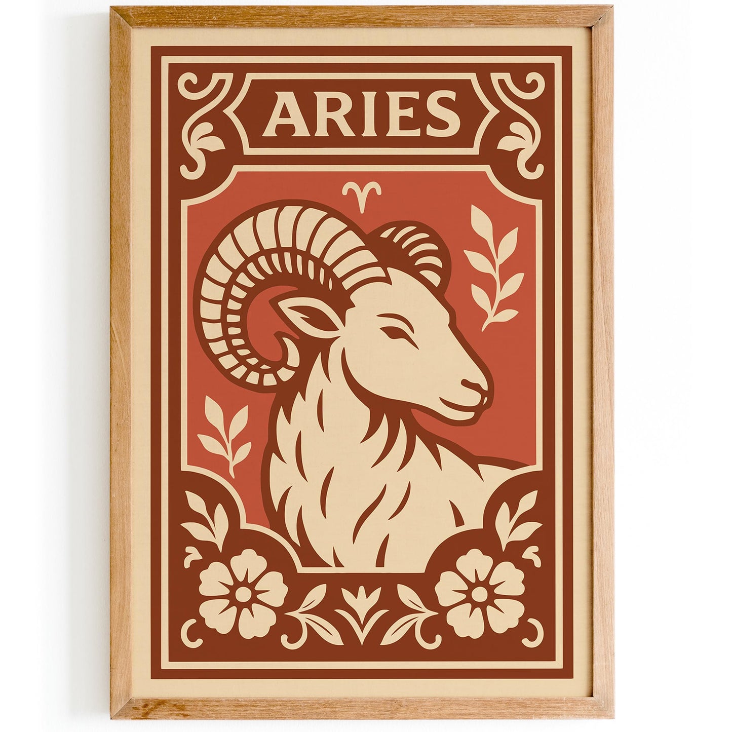Aries Horoscope Sign - Zodiac Wall Art Print
