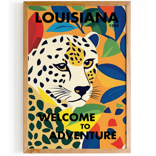 Louisiana Cheetah Poster