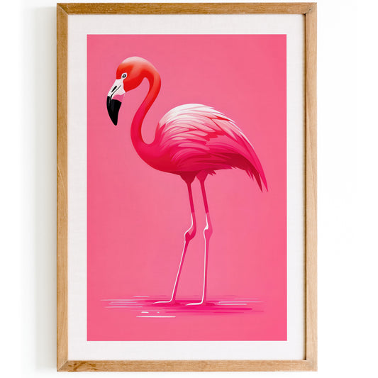 Pink Flamingo Wall Art