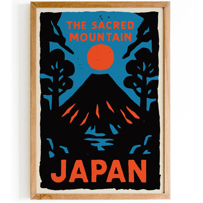 Sacred Mountain Japan Poster