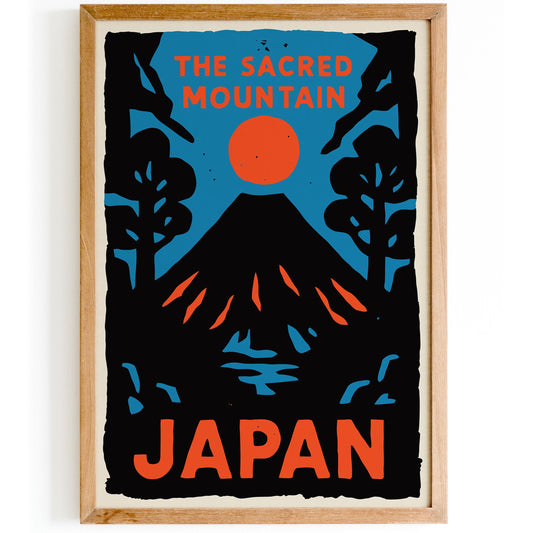 Sacred Mountain Japan Poster