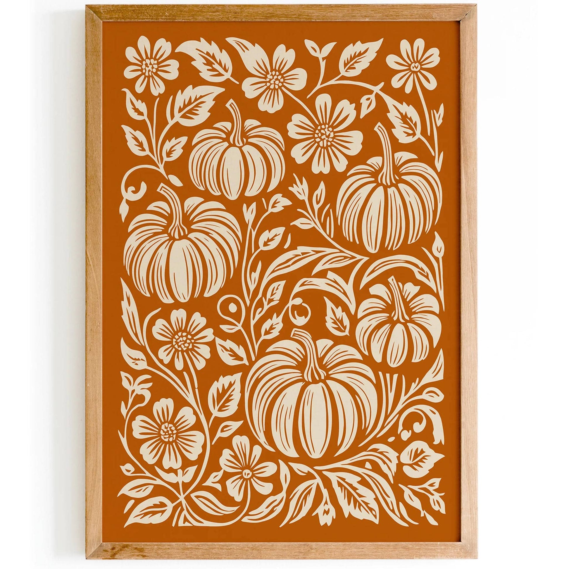 Farmhouse Kitchen Wall Art with Pumpkins - HypeSheriff