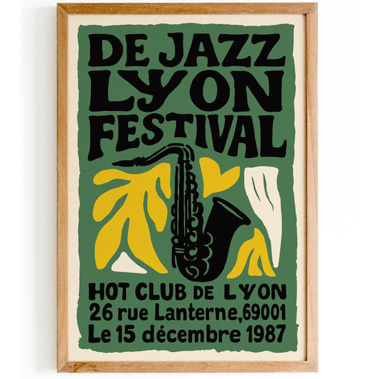Lyon Jazz Festival Poster Print