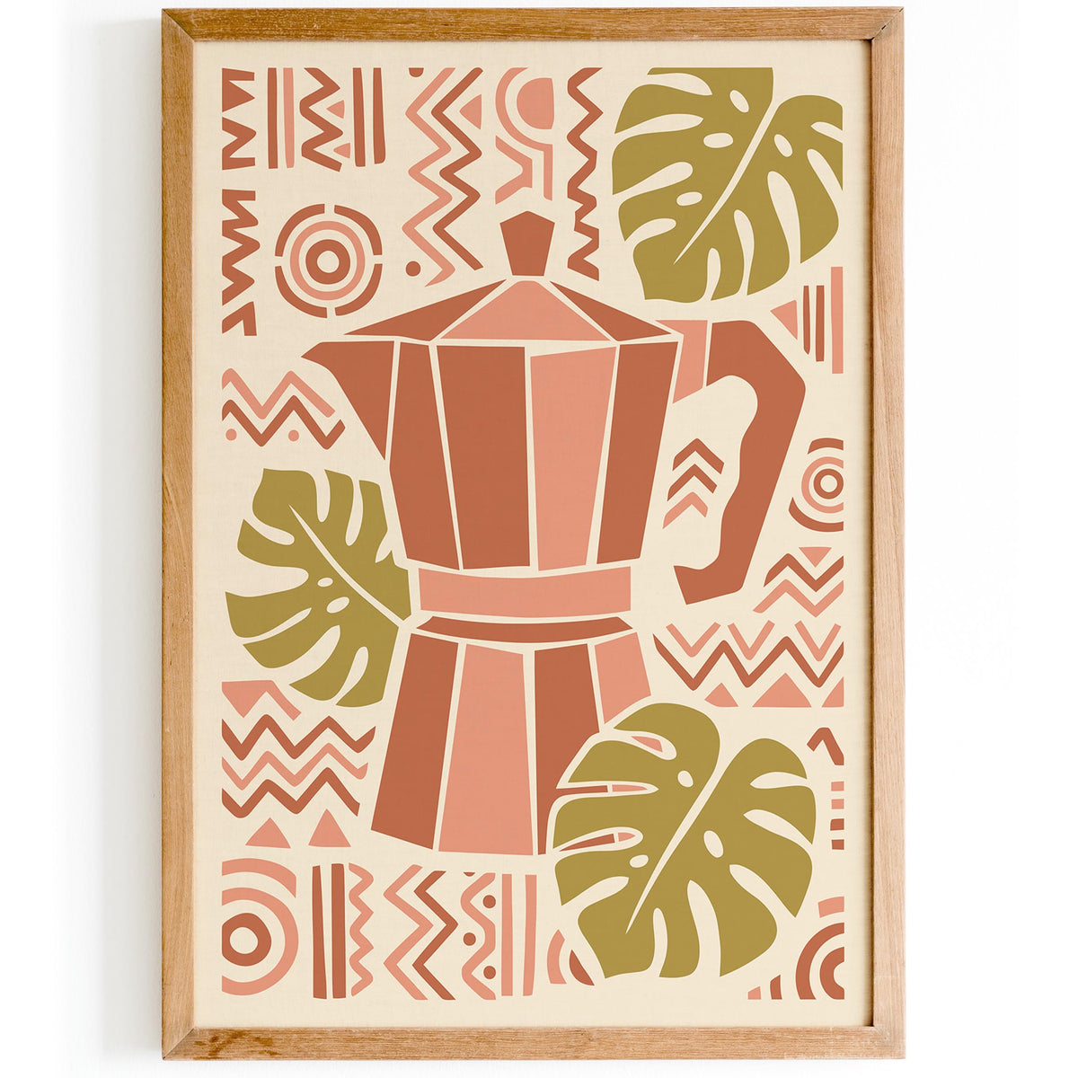 Boho Chic Moka Pot Poster