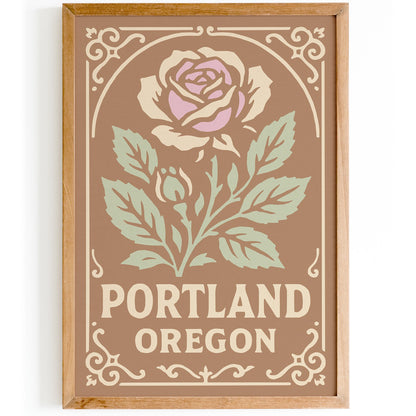 Portland Oregon Travel Poster
