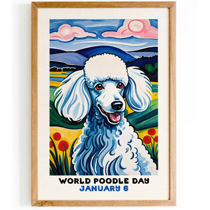 World Poodle Day Wall Art Print