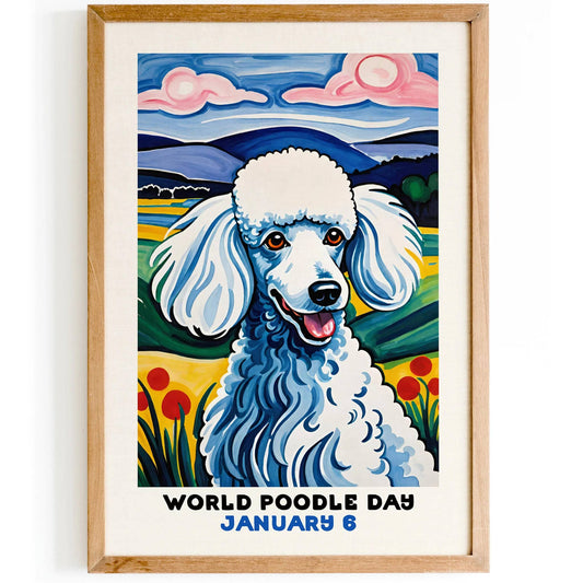World Poodle Day Wall Art Print