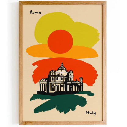 Rome Italy Architecture Travel Wall Art Print