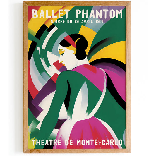 Ballet Phantom Ballerina Painting Print