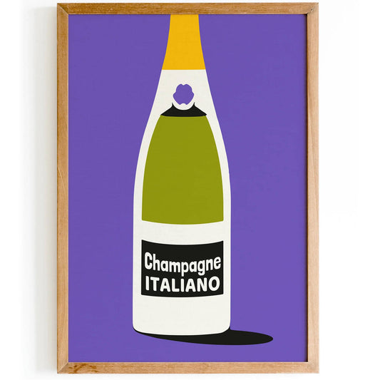 Italian Champagne Vintage Poster - HypeSheriff