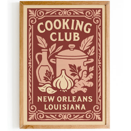 Cooking Club New Orleans Poster 2026