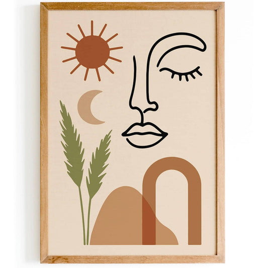 Boho Chic Poster - Aesthetic Japandi Wall Art