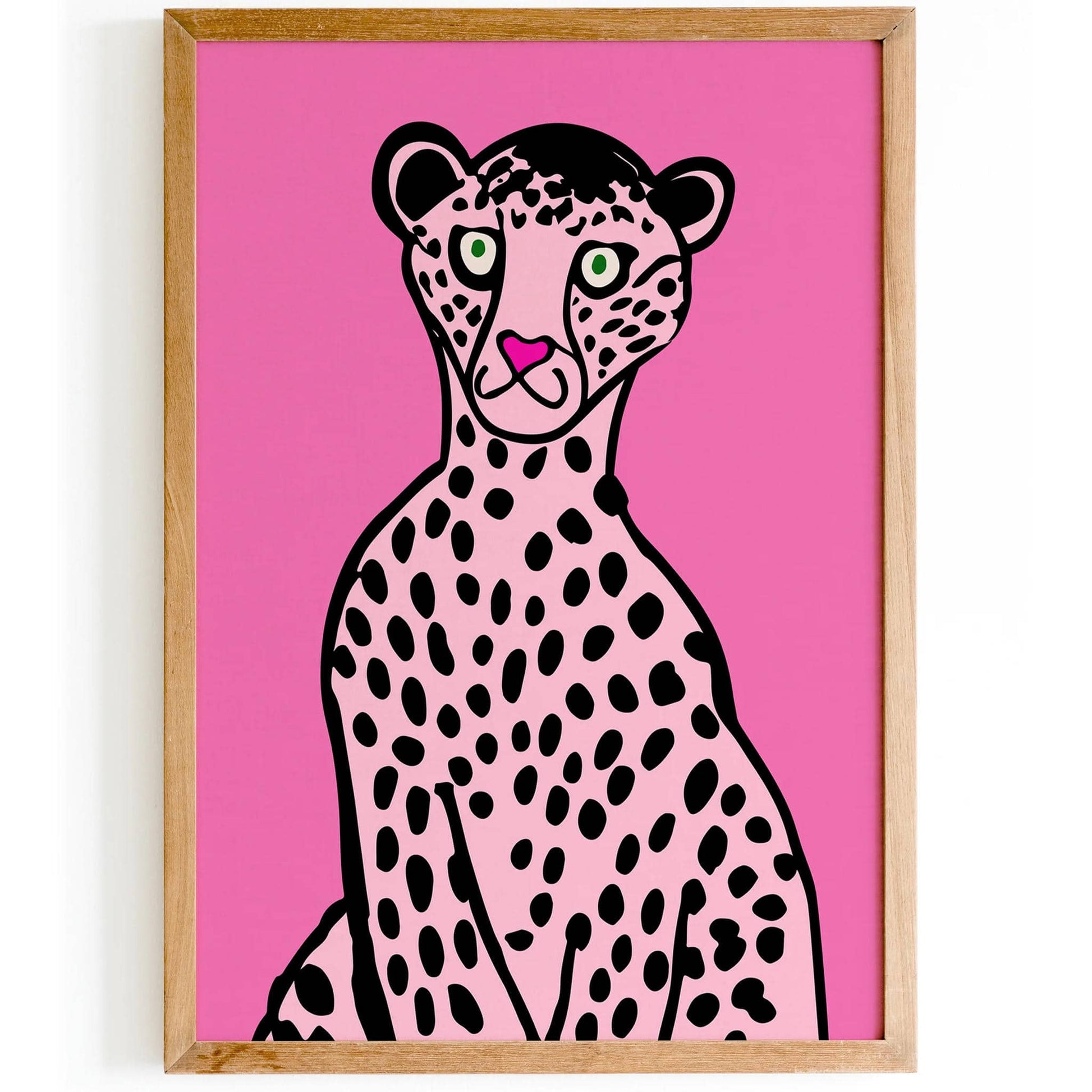 Quirky Pink Panther Wall Art Print - HypeSheriff