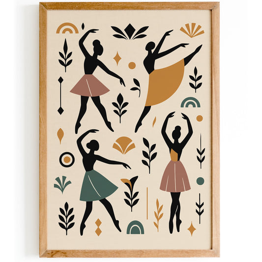 Art Deco Ballet Poster - Vintage Dance Wall Art