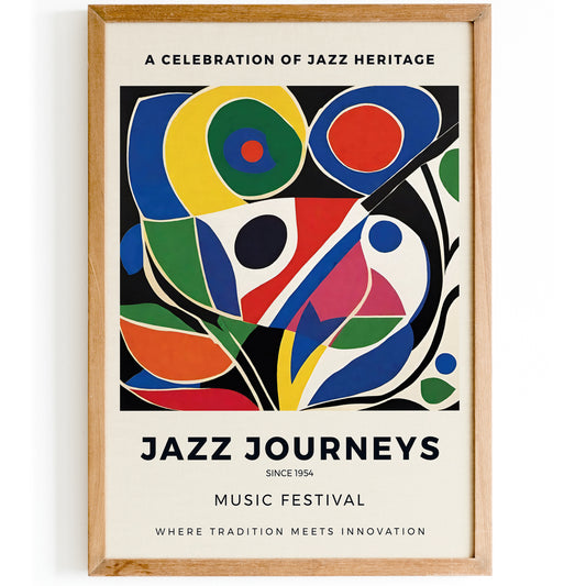 Jazz Journeys Music Festival Art Print