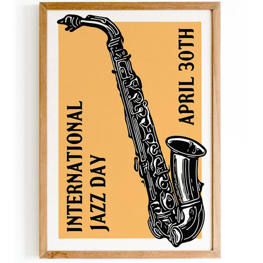 International Jazz Day Saxophone Poster