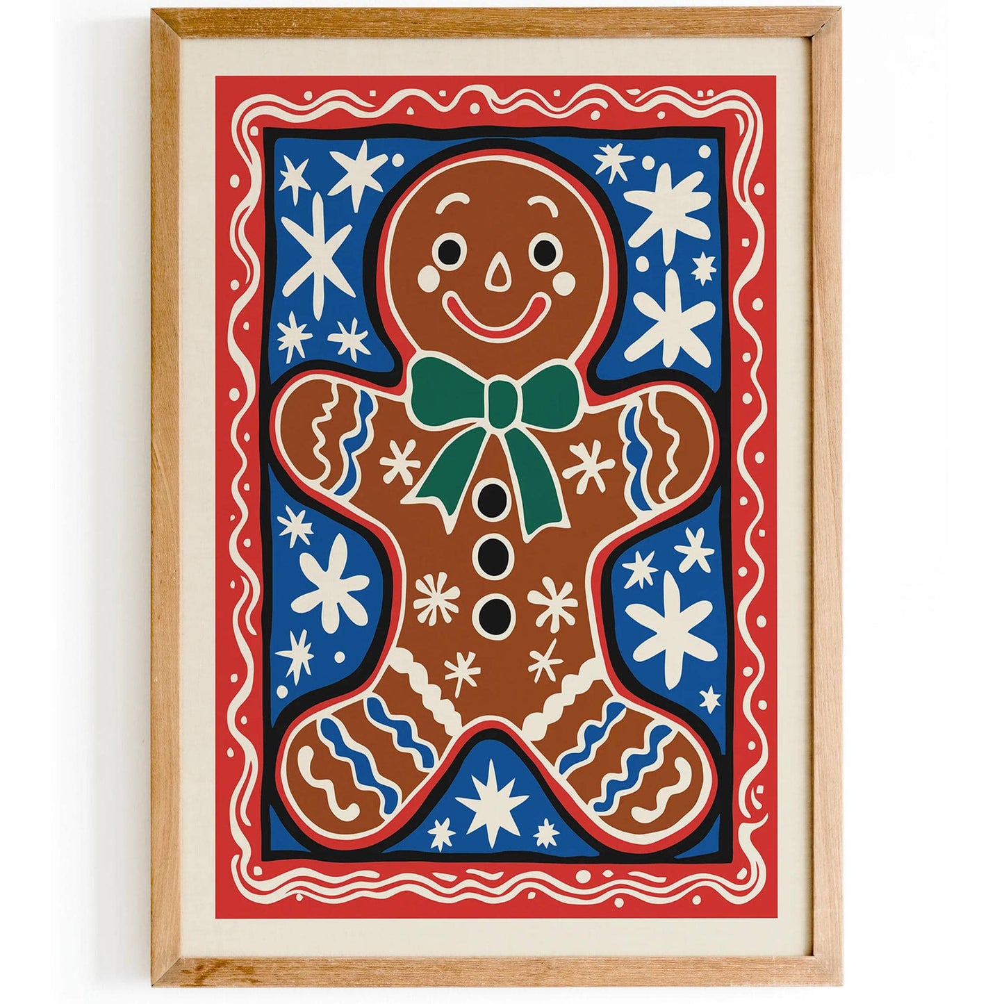 Gingerbread Man Kids Poster – Funny Wall Art