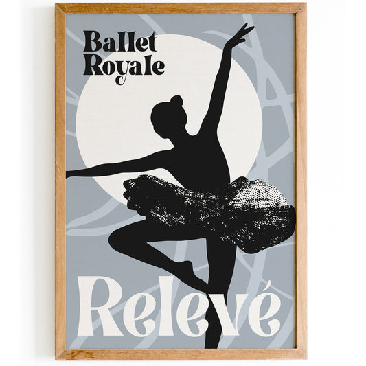 Releve Modern Ballet Art Print