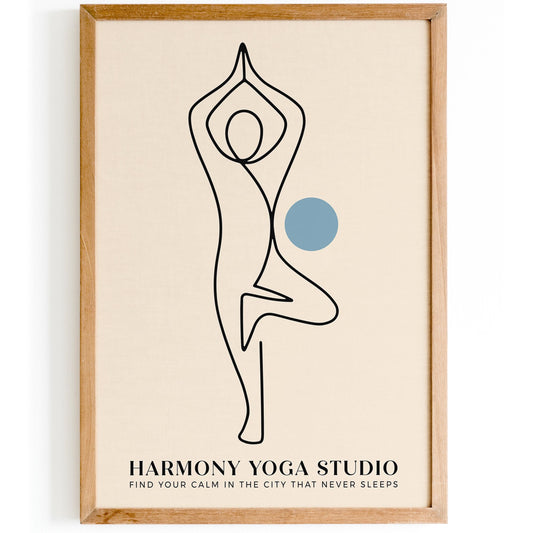 Yoga Wall Art Print – Yoga Lover Gift Idea Decor