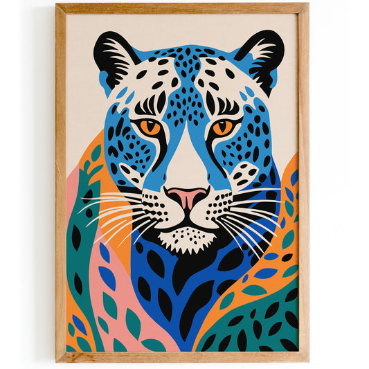 Cute Cheetah Art for Kids - Colorful Room Decor