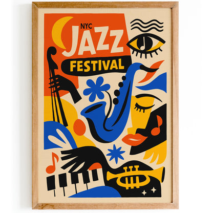 New York City Jazz Festival Art Poster