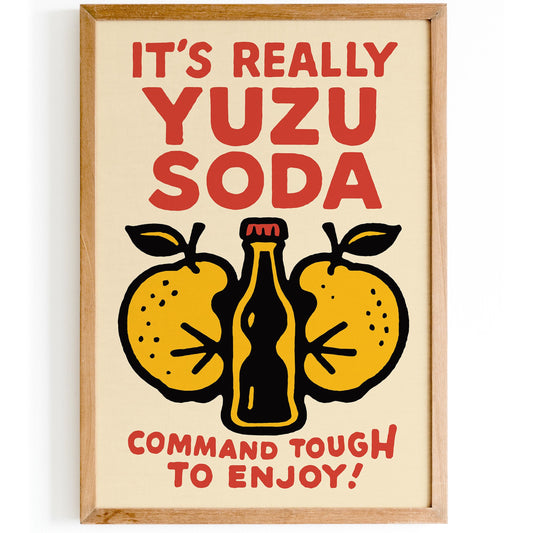 Yuzu Soda Poster Print