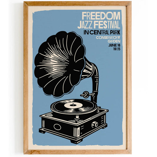 Freedom Jazz Festival 1985 Poster Print