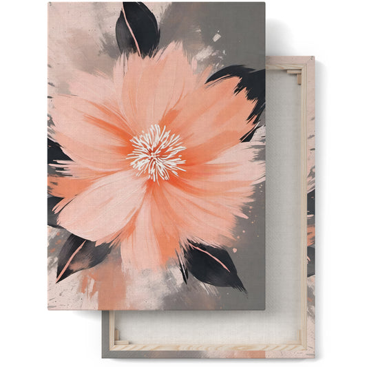 Ethereal Elegance: Floral Canvas Print