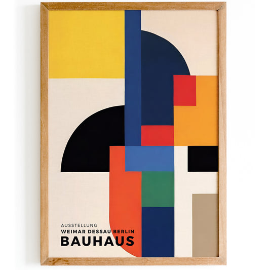 Urban Symmetry Bauhaus Metropolis Poster