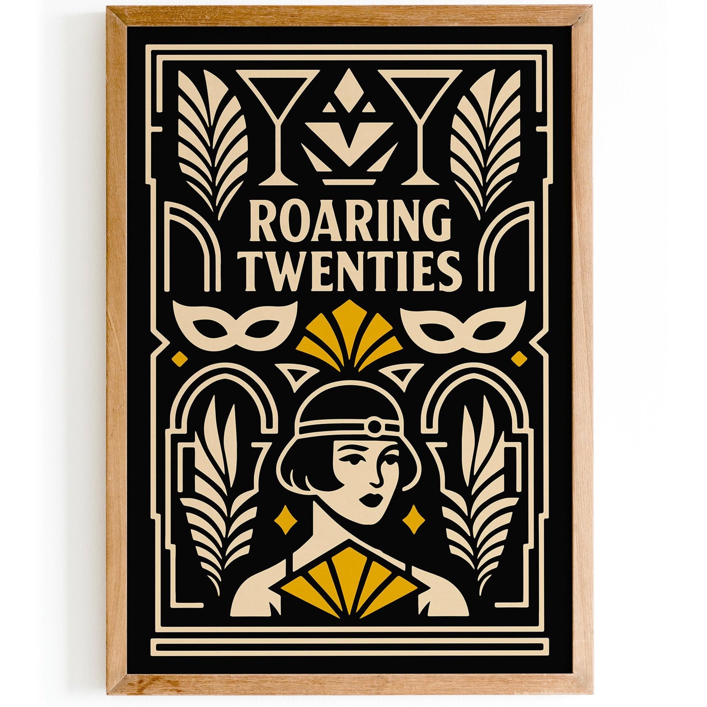 Roaring Twenties Poster, Flapper Girl Fashion Print