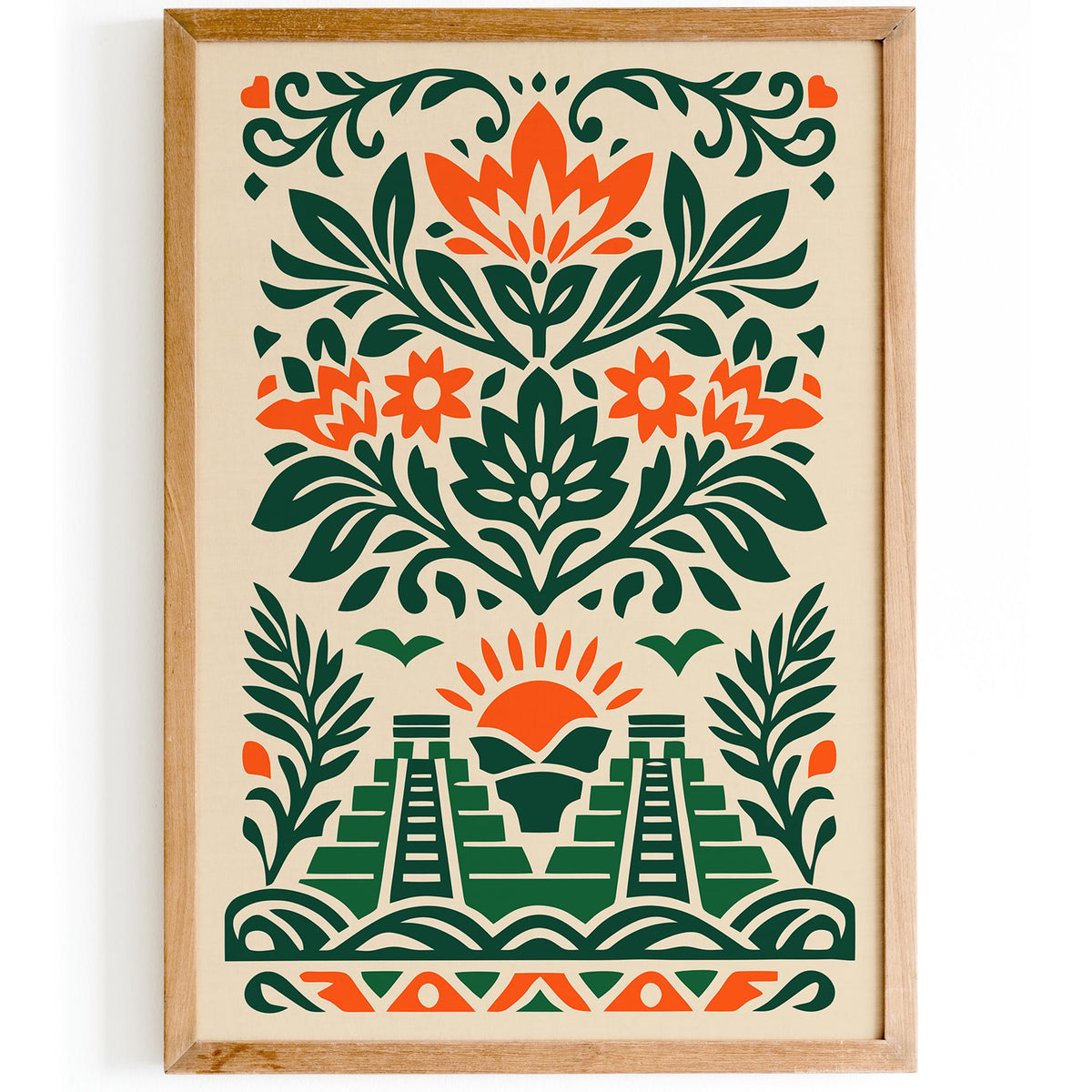 Mexico City Abstract Travel Poster
