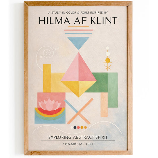 Hilma Af Klint inspired Exihibition Poster Print