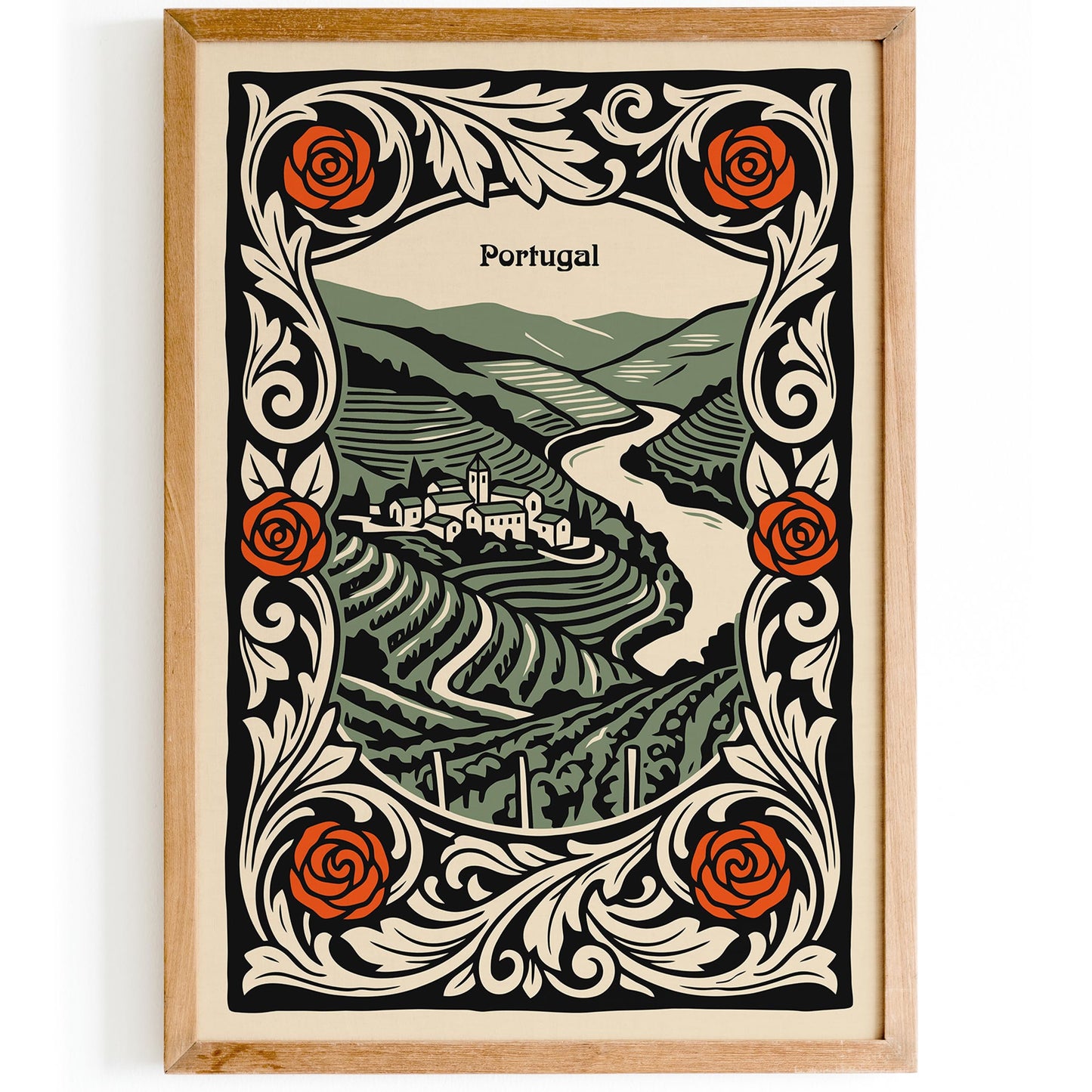 Vintage Portugal Travel Poster