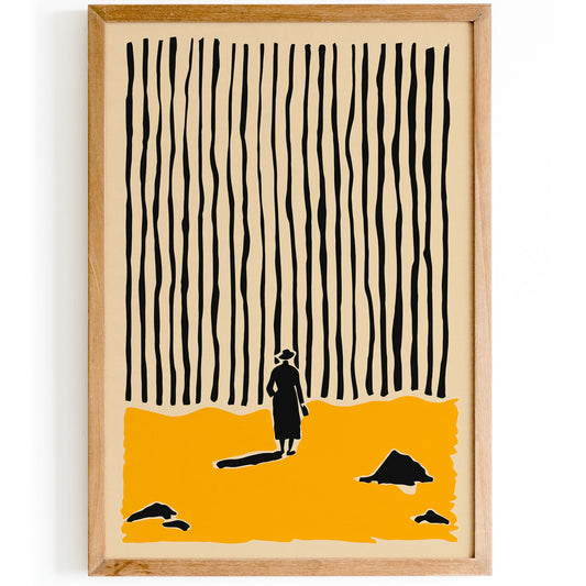 Walking Alone Modern Poster