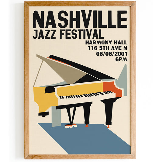 Nashville Jazz Festival Poster