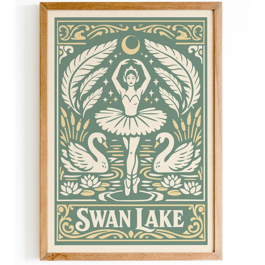 Swan Lake Ballet Poster