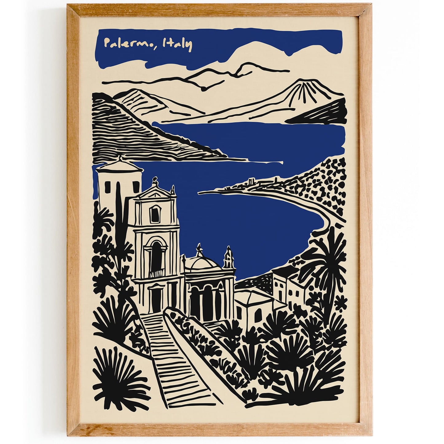 Palermo Italy Travel Poster
