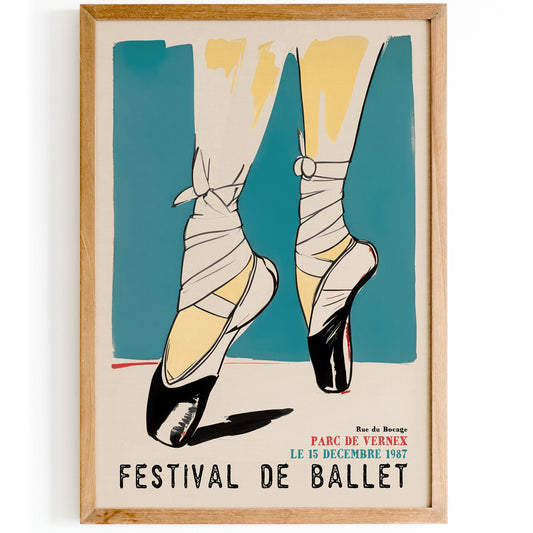 French Ballerina Vintage Wall Art