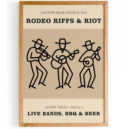 Country Music Festival Austin Poster