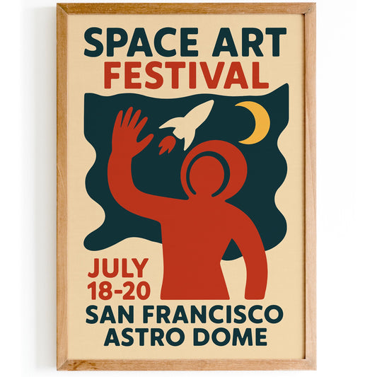 Space Art Festival Poster
