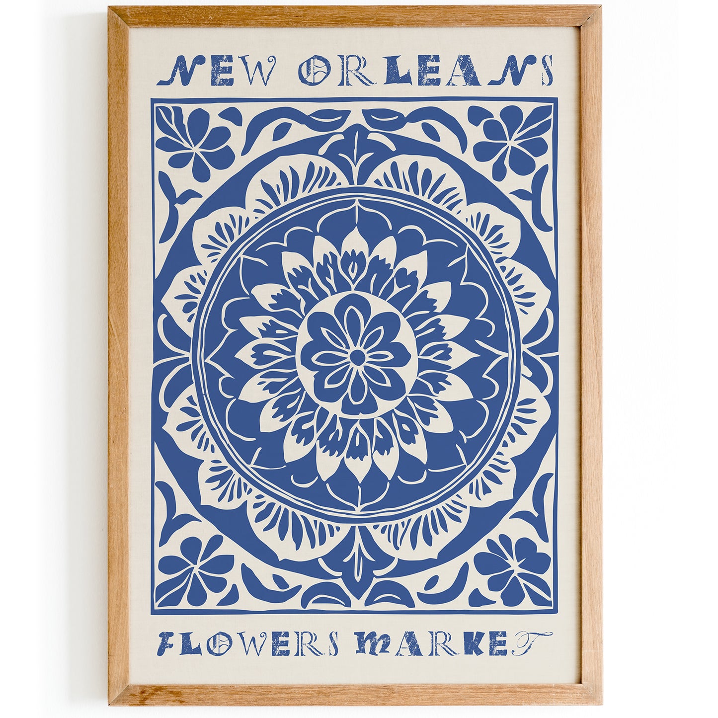 New Orleans Flowers Market Art Print