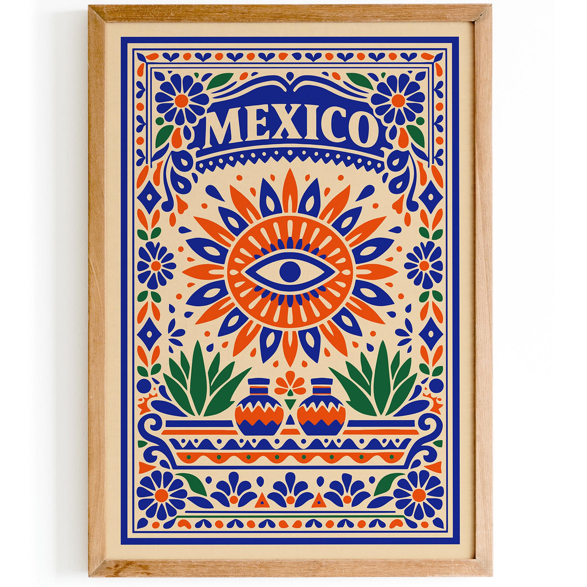 Colorful Mexico Travel Poster