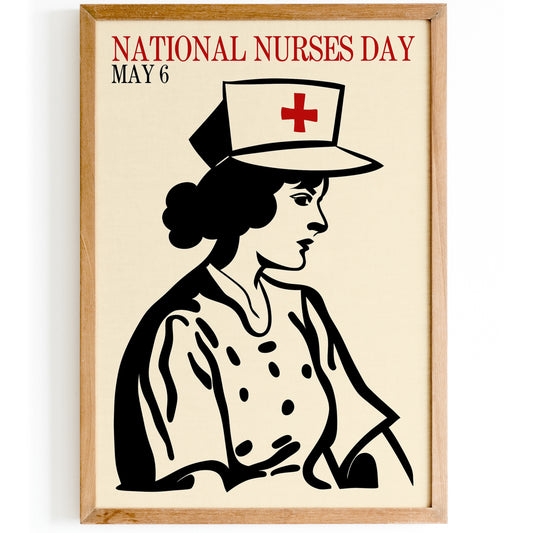 National Nurses Day Vintage Poster