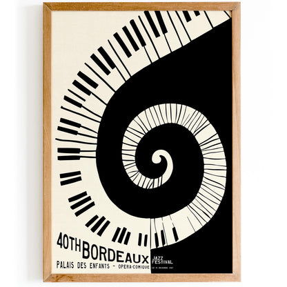 Bordeaux Jazz Poster Print