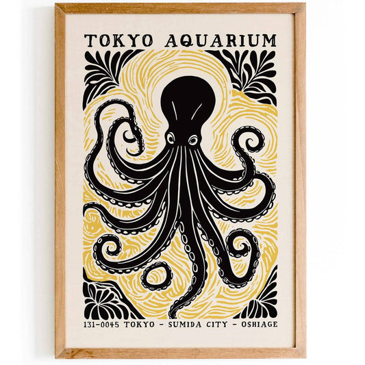 Tokyo Octopus Poster Print