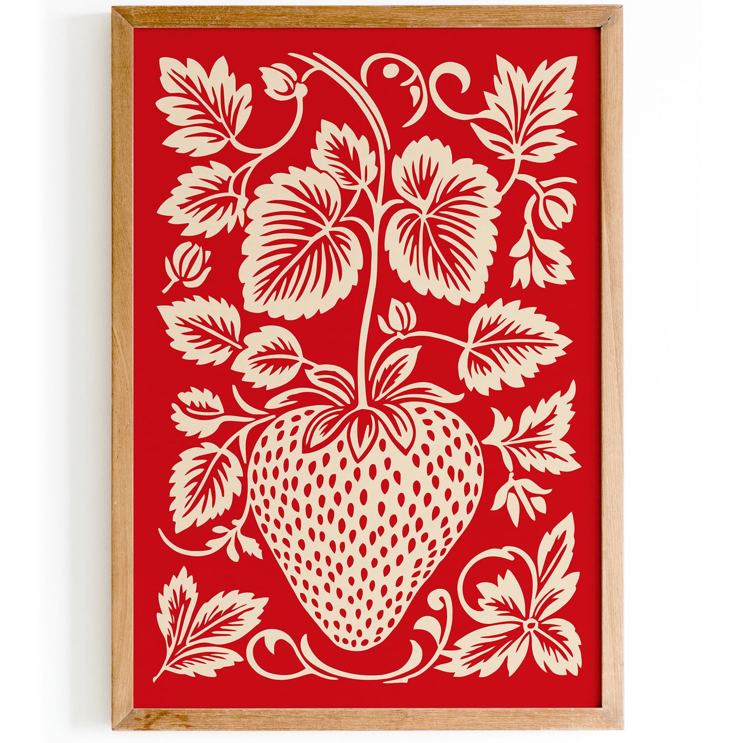 Delicious Red Strawberry Poster