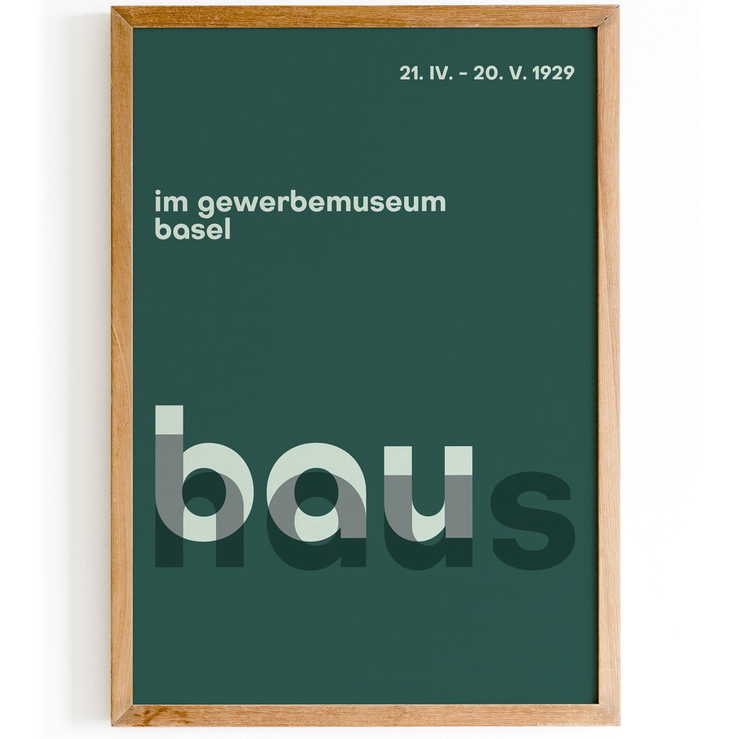 Green Typographic Bauhaus Poster