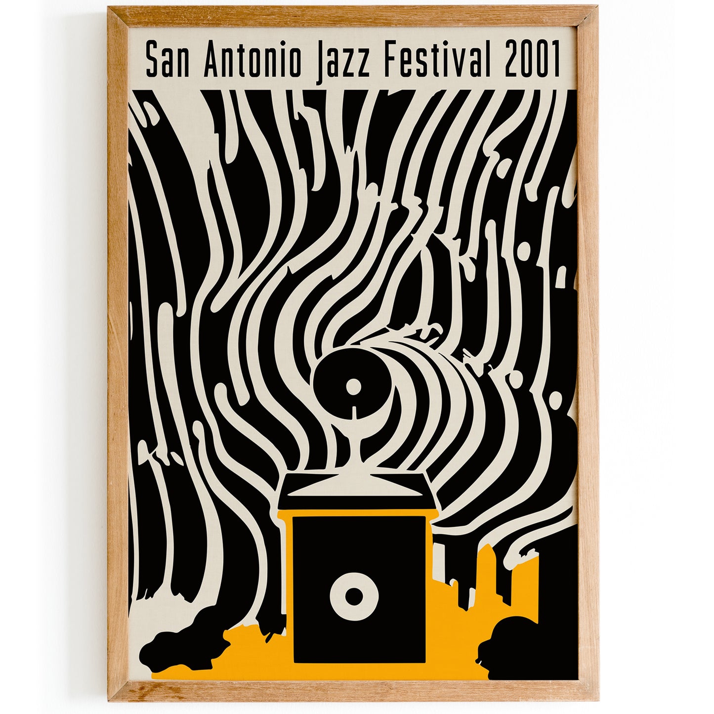 San Antonio Jazz Festival 2001 Retro Music Poster