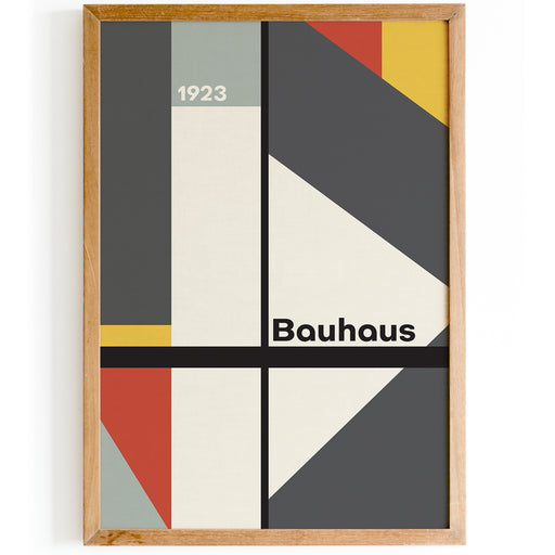 Grey Bauhaus Minimalist Poster