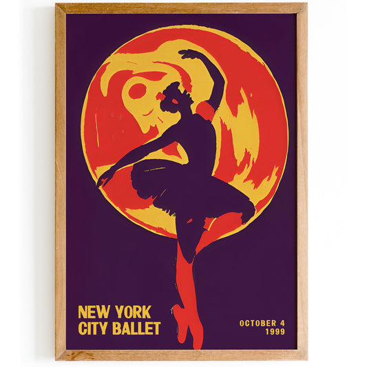 NYC Ballet 1999 Retro Poster